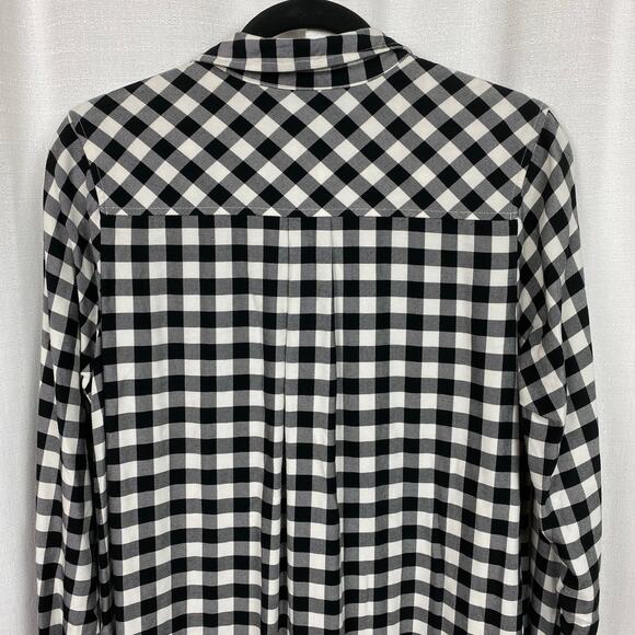 J.Jill Black&White Gingham Tunic Shift Dress Sz.M - Picture 11 of 14